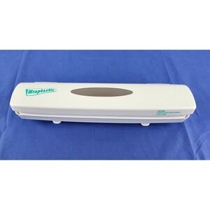 WRAPTASTIC DISPENSER PULL PRESS WRAP FOOD Plastic Wrap Organizer White